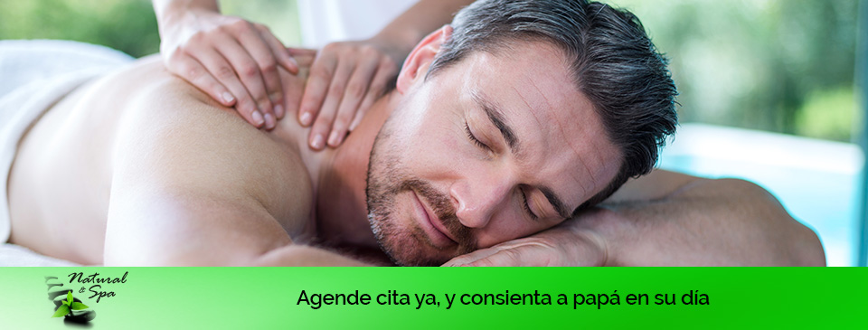 Hombre sometido a masajes en spa para hombres Bogot